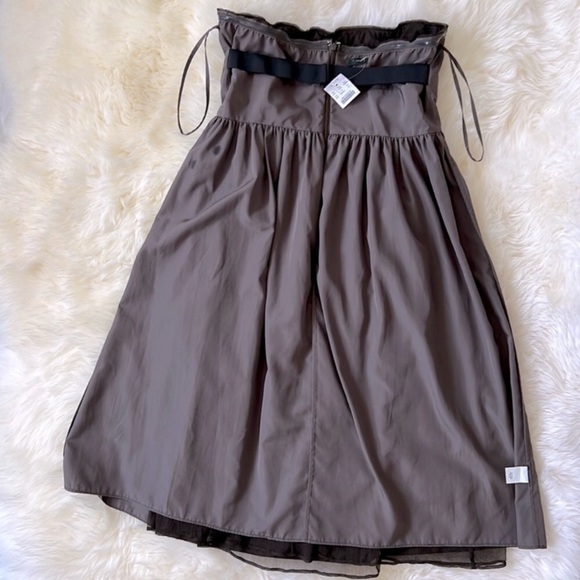 J. CREW Silk Strapless Dress in Chocolate Brown - Picture 10 of 15